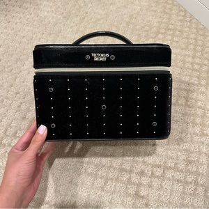 Victoria’s Secret Studded Velour Train Case